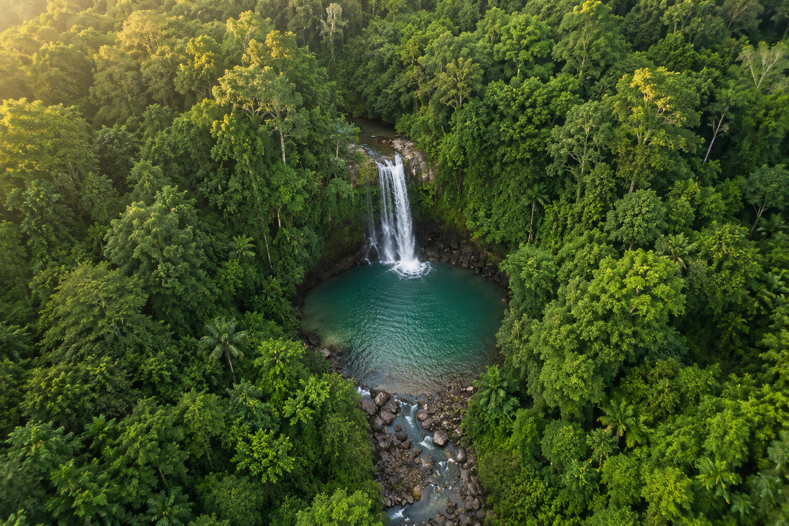 Salto de Socoa waterfall and pool near Monte Plata